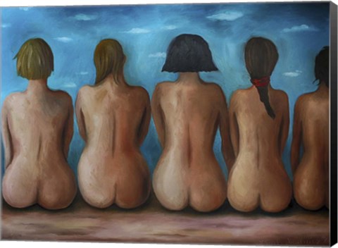 Framed Beach Bums Print