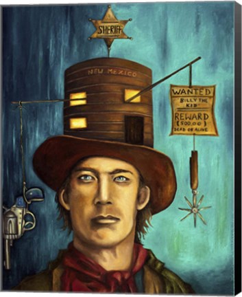 Framed Billy The Kid Print
