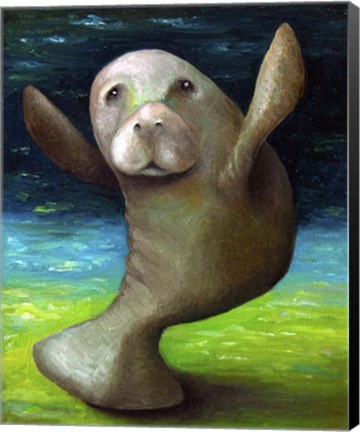 Framed Dance Of The Manatee Print