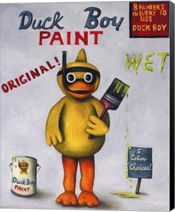 Framed Duck Boy 1 Print