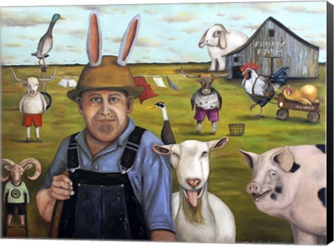 Framed Funny Farm 1 Print