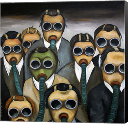 Framed Outsider The Meeting Print