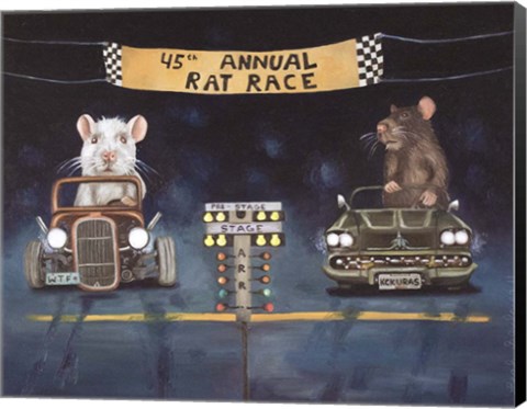 Framed Rat Race 1 Print