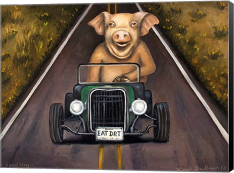 Framed Road Hog Print