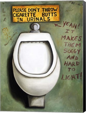 Framed Urinal Print