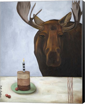 Framed Chocolate Moose Print