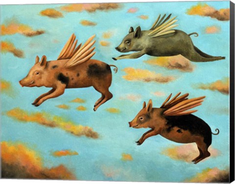 Framed When Pigs Fly Print