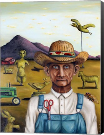 Framed Eccentric Farmer 1 Print