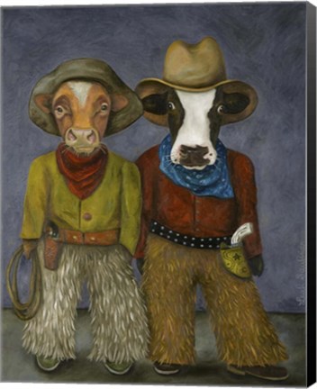 Framed Real Cowboys Print