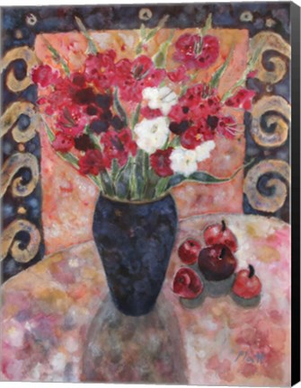 Framed Purple Gladioli Print