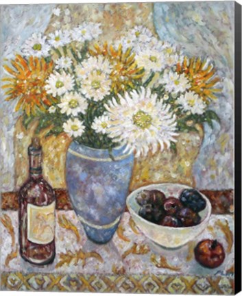 Framed Artist&#39;s Flowers Print