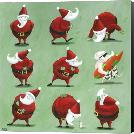 Framed Father Christmas Print