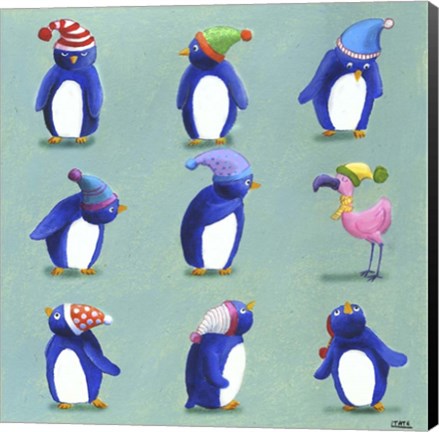 Framed Penguins Print