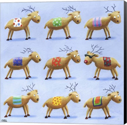 Framed Reindeer Print