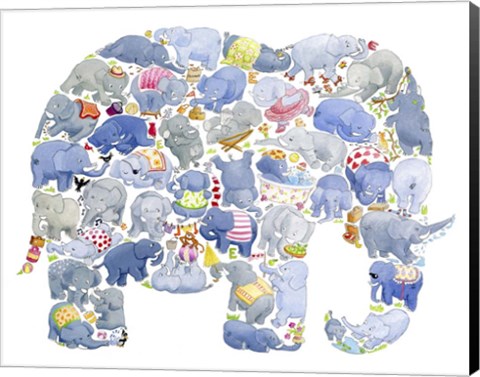 Framed Elephant Print