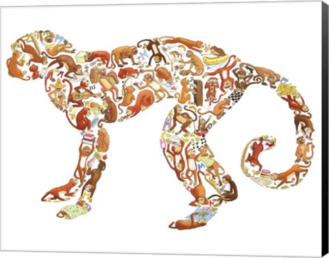 Framed Monkey Print