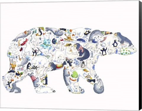 Framed Polar Bear Print