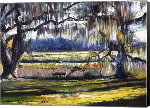 Framed Lowcountry Spanish Moss Escape Print
