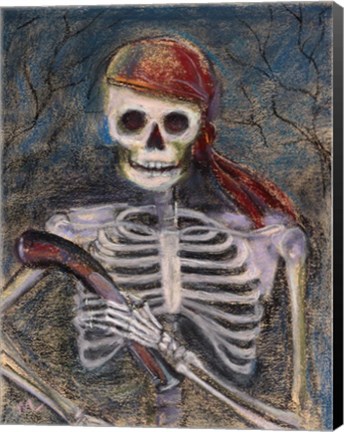Framed Pirate and Her Pistol Print