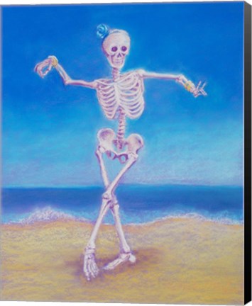 Framed Skelly Dancer I Print