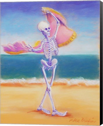 Framed Skelly Dancer III Print