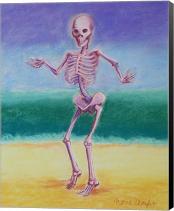 Framed Skelly Dancer V Print