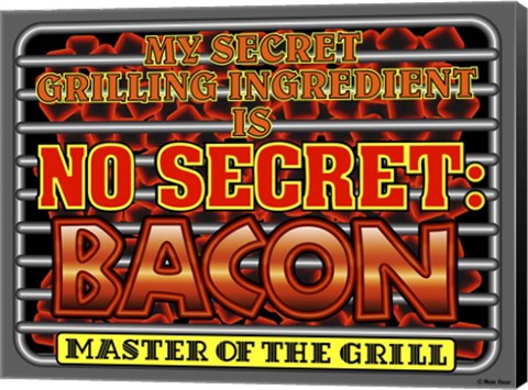 Framed Grill Secret Bacon Print