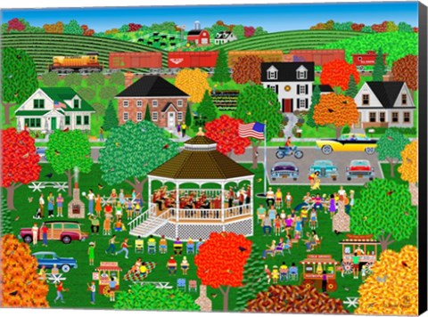 Framed Autumn Band Concert Print