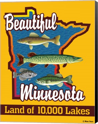 Framed Beautiful Minnesota Print