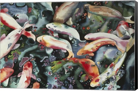 Framed Dancing Fish Print