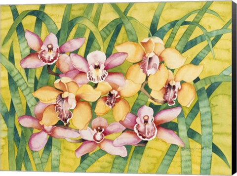 Framed Winter Orchids Print