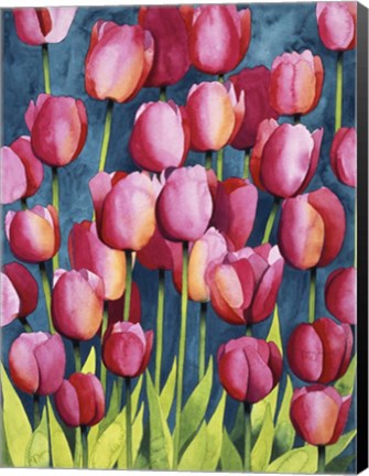 Framed Pink Tulips Print