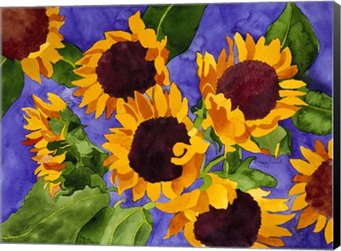 Framed New Mexico Sunflowers Print