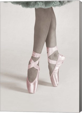 Framed Dancing En Pointe Color Print