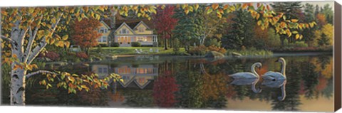 Framed Autumn Grace Panoramic Print