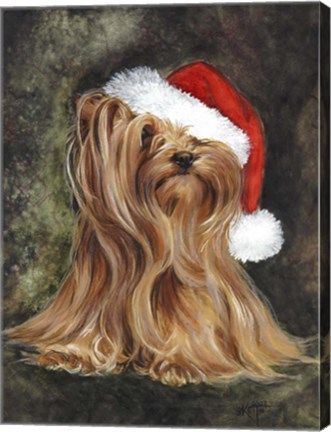 Framed Noel - Yorkshire Terrier Print