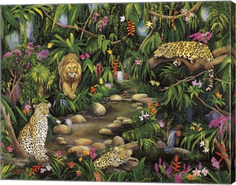 Framed Exotic Jungle Print