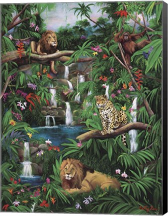 Framed Freedom In The Jungle Print