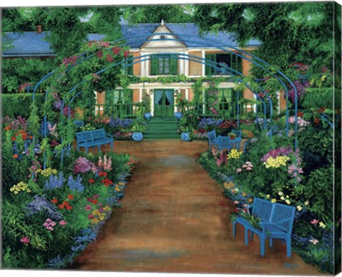 Framed French Garden Print