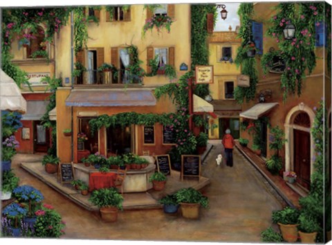 Framed Parisian Cafes Print