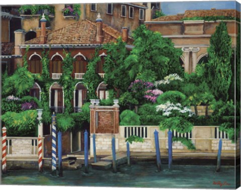 Framed Venice Left Bank Print