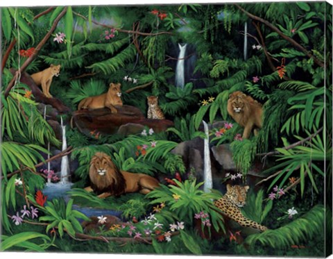Framed Den Of Lions Print