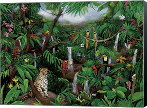 Framed Cloud Forest Creatures Print