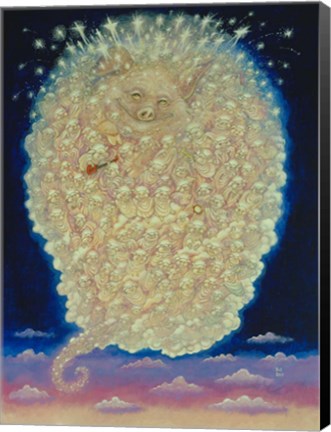 Framed Pig&#39;s Heaven Print