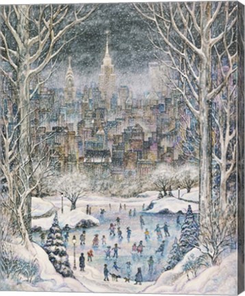 Framed Night Skaters Print