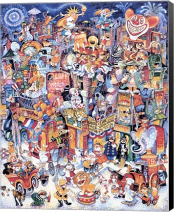 Framed Clown Town Print