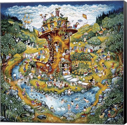 Framed Shoe Lady Print