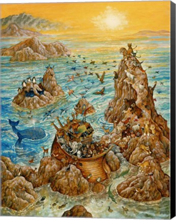 Framed Noah&#39;s Sun Day Print