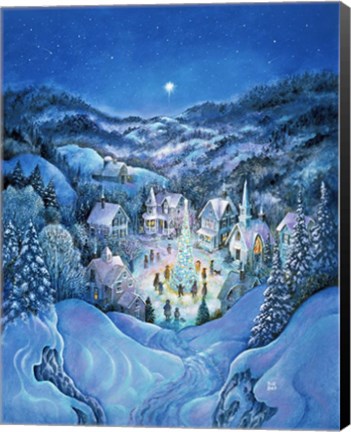 Framed Road To Christmas Print