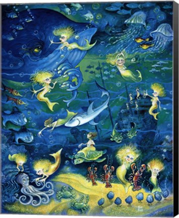 Framed Mermaids Print